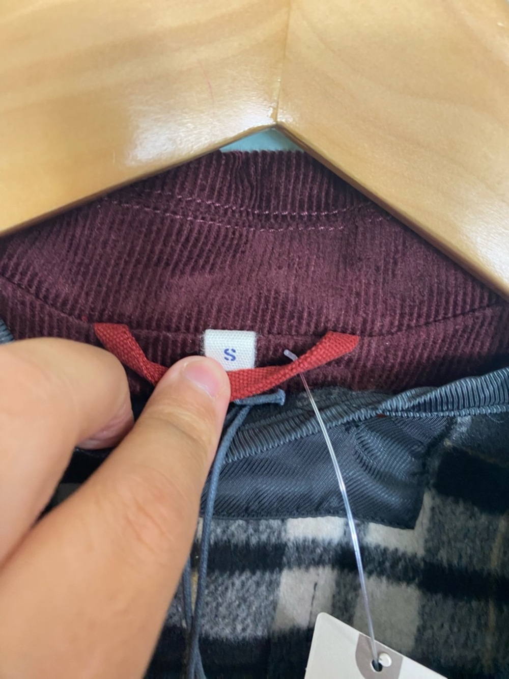 Alex Mill Alison Utility Jacket Red Corduroy Collar Anthropologie Small - Picture 4 of 7